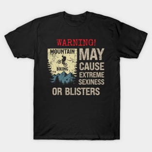 Mountain biking  distressed look vintage funny quote MTB T-Shirt